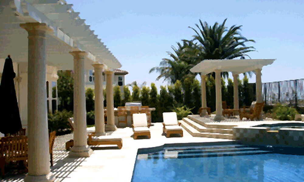 Poolside Lattice Patio Covers