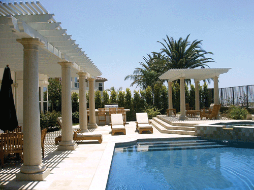 Poolside Lattice Patio Covers