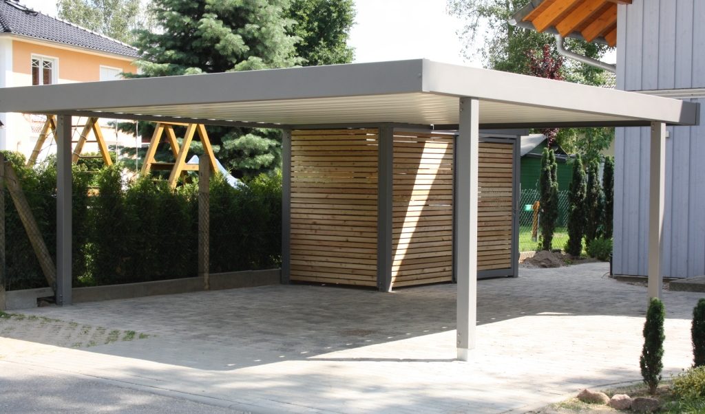 Gray Carport Patio Cover