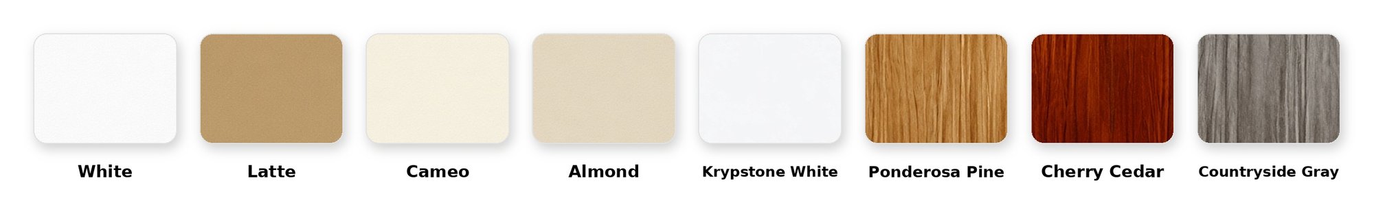 Insulated roof panel ceiling color chart